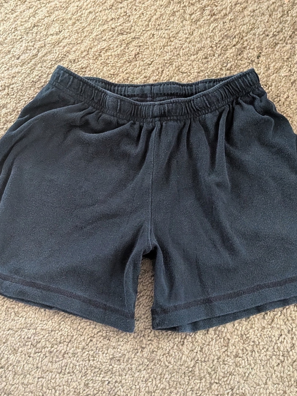 Vintage Rbk Reebok Black Cotton Sweat Shorts Y2K Athletic Lounge Womens XS